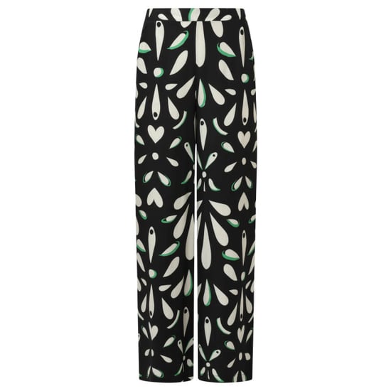 Smashed Lemon Ornament geprint broek in zwart off white en groen details | - Image 2