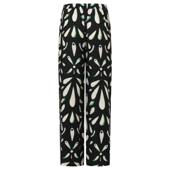 Smashed Lemon Ornament geprint broek in zwart off white en groen details | - Image 3