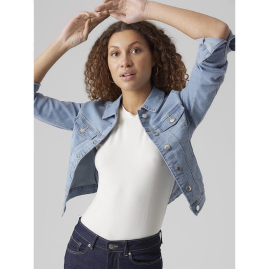 Vero Moda Vmluna ls slim dnm jacket mix ga no blue denim - Image 2