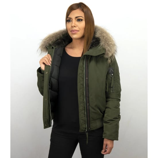Gentile Bellini Korte warme winterjas met bontkraag - Image 6
