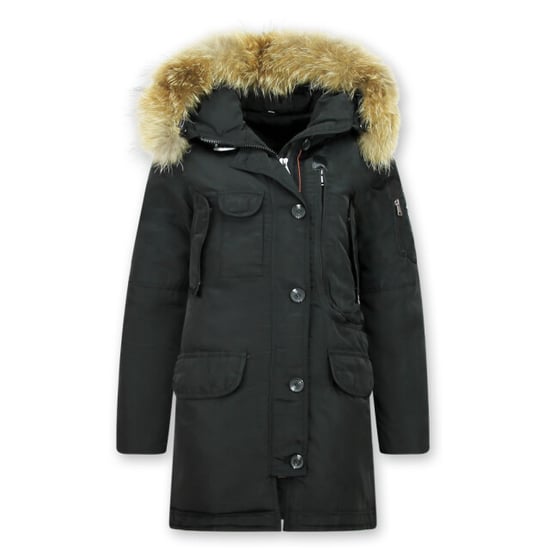 Gentile Bellini Lange parka winterjas met bontkraag - Image 1