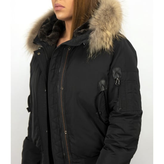 Gentile Bellini Korte winterjas met bontkraag - Image 3