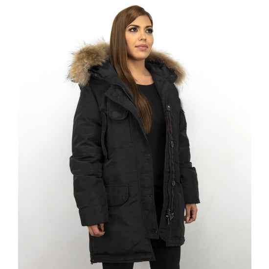 Gentile Bellini Lange parka winterjas met bontkraag - Image 5