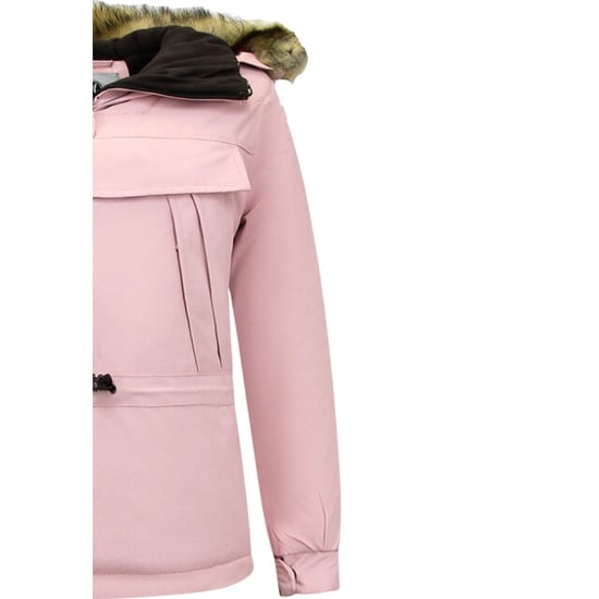 Matogla Anorak winterjas met bontkraag pink - Image 2