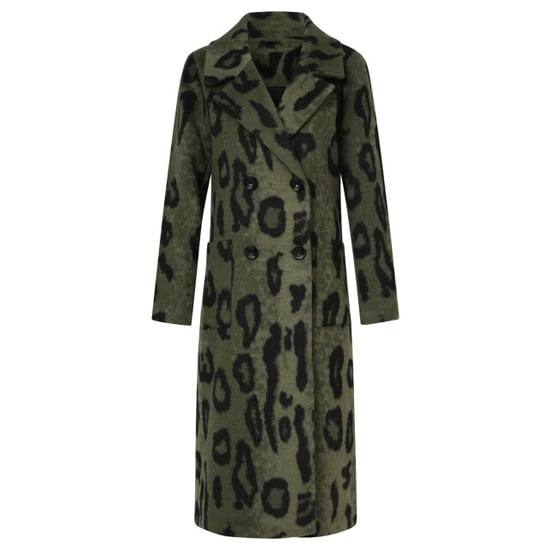 Smashed Lemon Dierenprint jas in army met zwart | - Image 2
