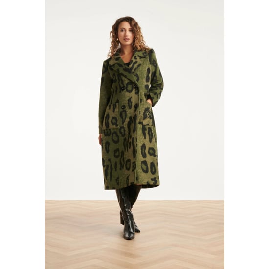 Smashed Lemon Dierenprint jas in army met zwart | - Image 4
