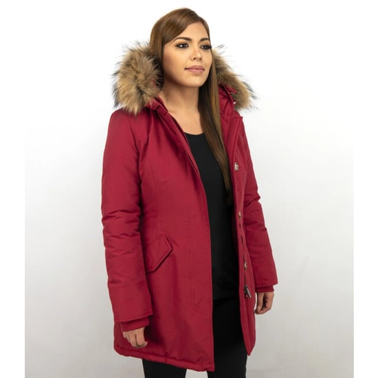 TheBrand Parka jas slim fit met bontkraag - Image 3