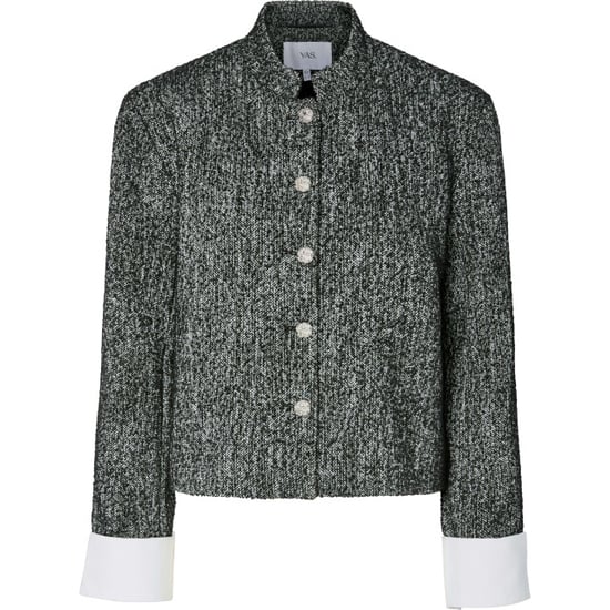 Y.A.S Yastoriva ls jacket black/grey melange - Image 1