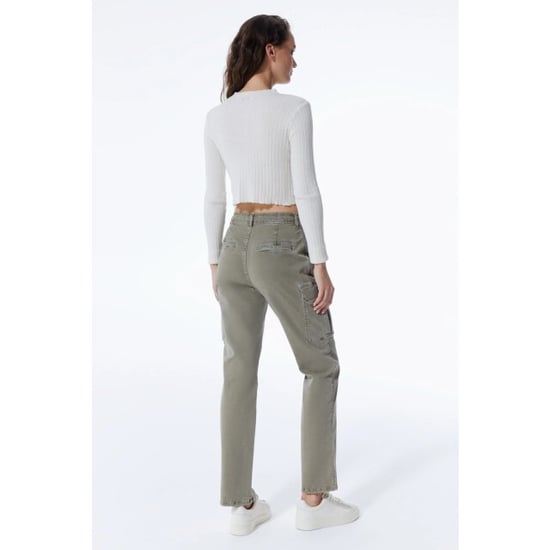 Cup of Joe Straight cargo; %97 co-%3 ea; denim kaki - Image 2