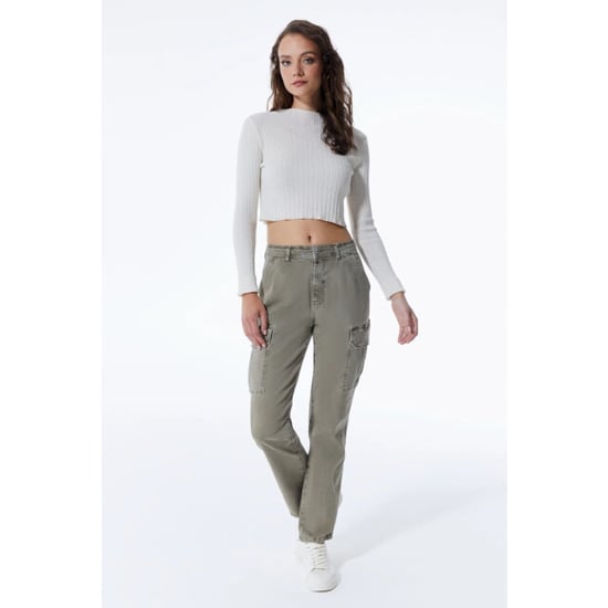 Cup of Joe Straight cargo; %97 co-%3 ea; denim kaki - Image 4