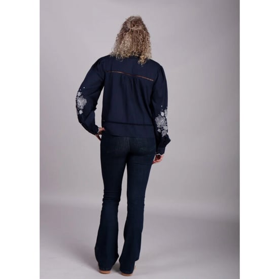 Homage to Denim Donker flared jeans zakken jane - Image 5