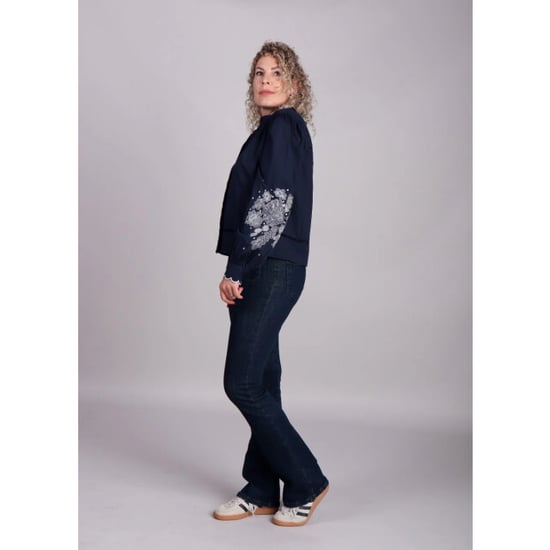 Homage to Denim Donker flared jeans zakken jane - Image 6