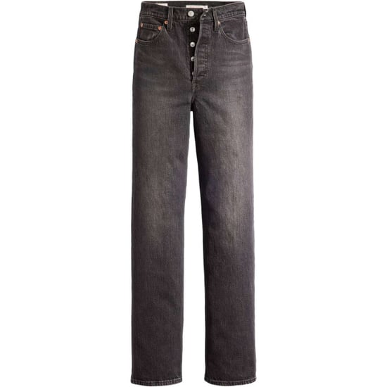 Levi's Ribcage full length static noise black denim - Image 4