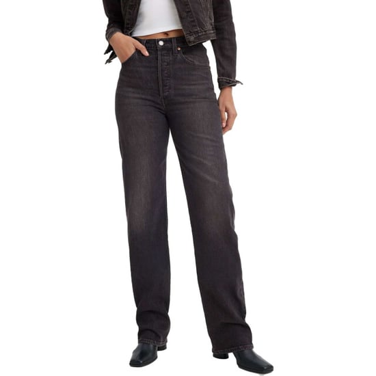 Levi's Ribcage full length static noise black denim - Image 1