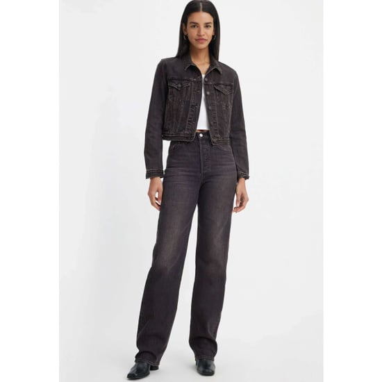 Levi's Ribcage full length static noise black denim - Image 2