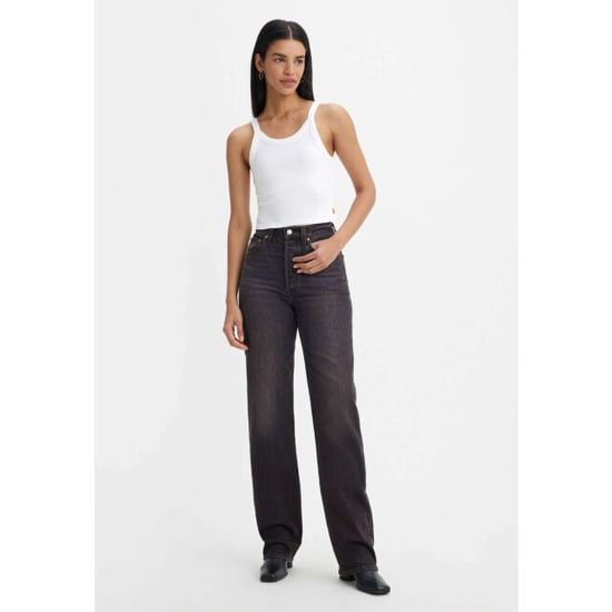 Levi's Ribcage full length static noise black denim - Image 5