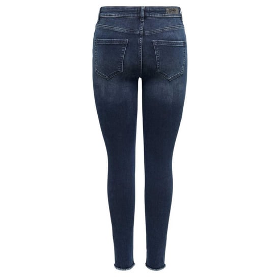 Only Onlblush life mid sk ank raw rea409 blue denim - Image 2
