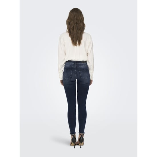 Only Onlblush life mid sk ank raw rea409 blue denim - Image 2