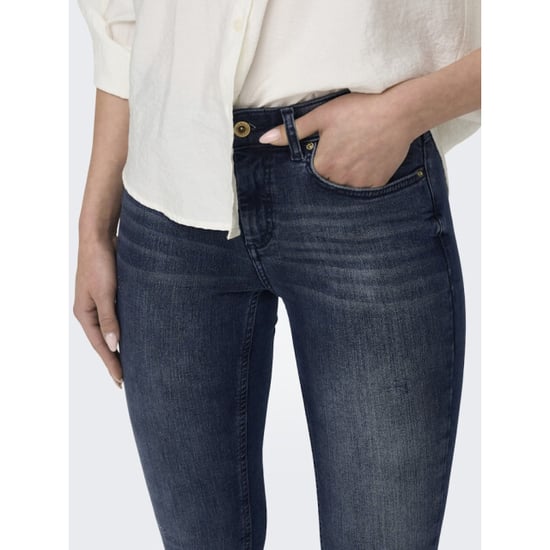 Only Onlblush life mid sk ank raw rea409 blue denim - Image 6
