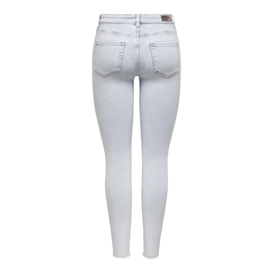 Only Onlblush life mid sk raw ak rea298 blue denim - Image 3