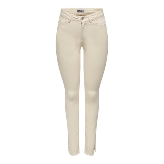 Only Onlblush mid slim long slit pant pn ecru - Image 1
