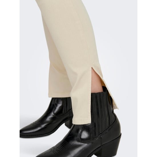Only Onlblush mid slim long slit pant pn ecru - Image 3