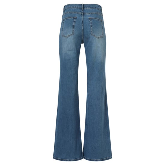 Smashed Lemon Mediumblauwe flared jeans | - Image 4