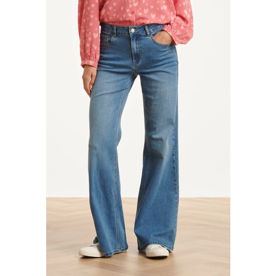 Smashed Lemon Mediumblauwe flared jeans | - Image 6