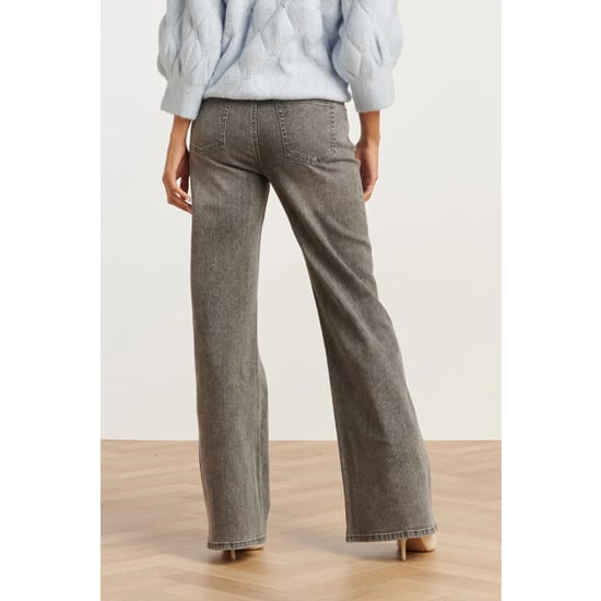 Smashed Lemon Mediumblauwe flared jeans | - Image 4