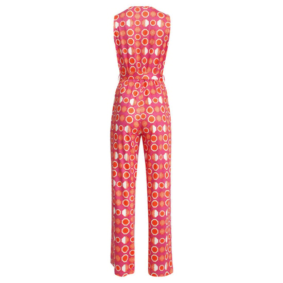 Smashed Lemon 25025 v-hals jumpsuit met grafische fruitprint | - Image 6