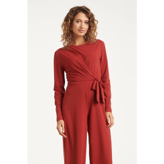 Smashed Lemon Jumpsuit met ronde hals in travelkwaliteit | - Image 4