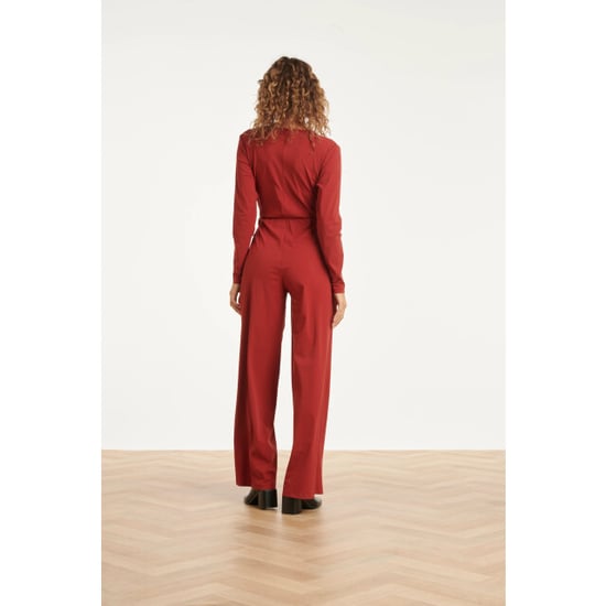 Smashed Lemon Jumpsuit met ronde hals in travelkwaliteit | - Image 6