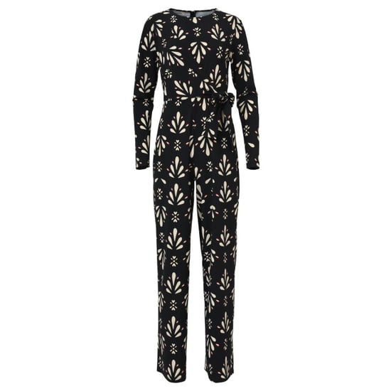 Smashed Lemon Zwart en wit ornamentaal print jumpsuit in travelkwaliteit | - Image 2