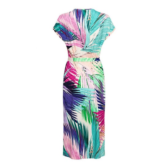&Co Woman &co women jurk valerie leaf turquoise multi - Image 2