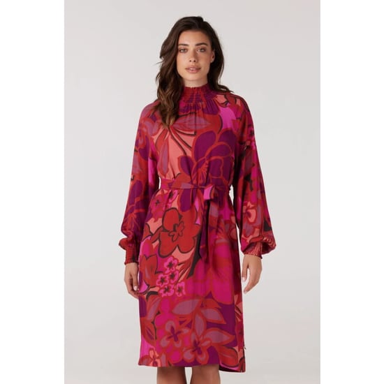 Jansen Amsterdam Wfp598 dress print with smocked turtle multi fuchsia - Image 2