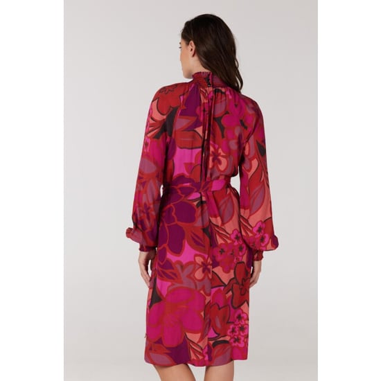 Jansen Amsterdam Wfp598 dress print with smocked turtle multi fuchsia - Image 5