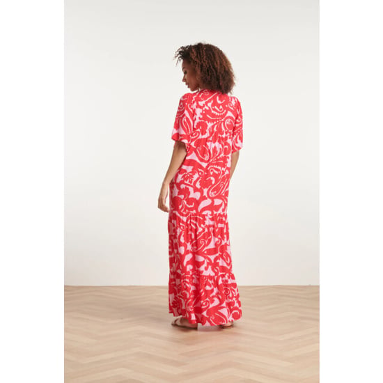 Smashed Lemon 24005 bloemen barok maxi jurk | - Image 6