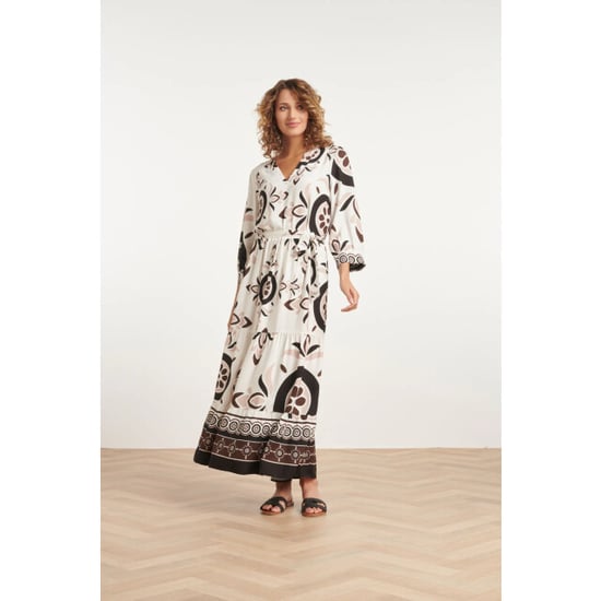 Smashed Lemon 24055 maxi jurk met diepe v-hals | - Image 1