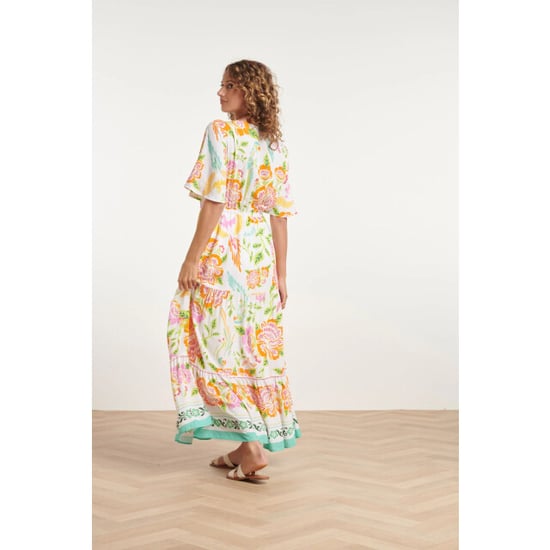 Smashed Lemon 24061 zomer maxi jurk met bloemenprint | - Image 5