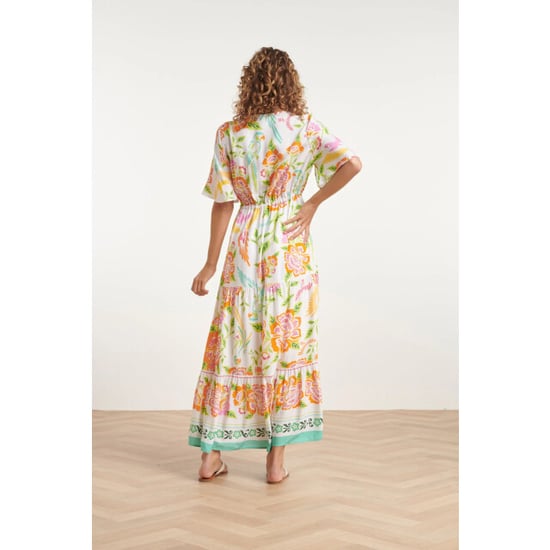 Smashed Lemon 24061 zomer maxi jurk met bloemenprint | - Image 6