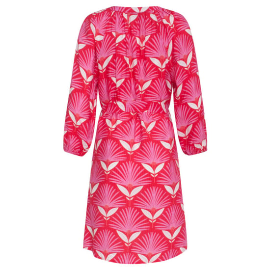 Smashed Lemon 24067 retro bloemenprint jurk met knielengte | - Image 4