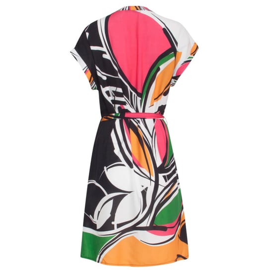 Smashed Lemon 24151 zomerjurk met abstracte bloemenprint | - Image 3