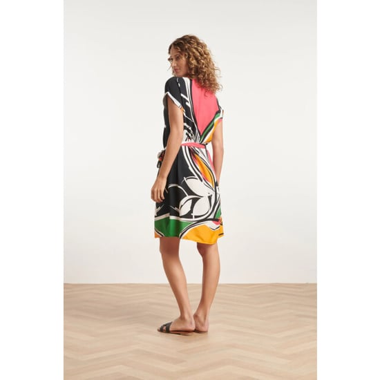 Smashed Lemon 24151 zomerjurk met abstracte bloemenprint | - Image 6