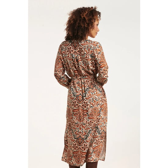 Smashed Lemon 24509 e paisley bedrukte midi jurk | - Image 3