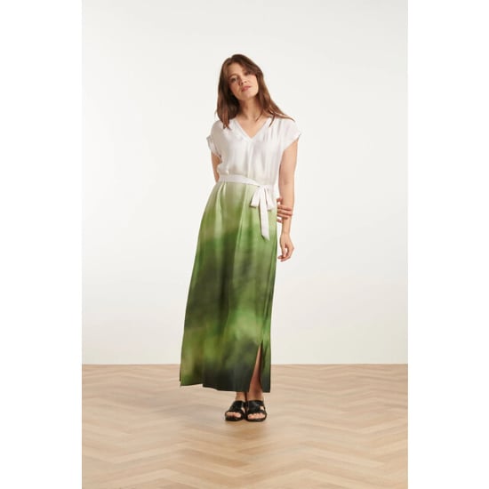 Smashed Lemon 25024 midi jurk met v-paneelombre print – | - Image 1