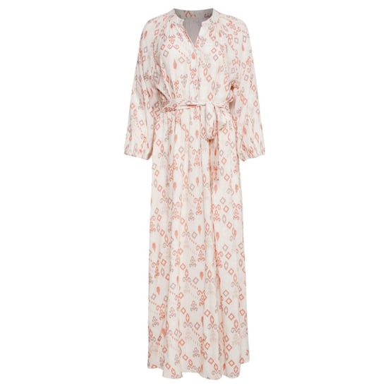 Smashed Lemon 25042 lichte maxi jurk met v-halsaztec print-nude tinten | - Image 2