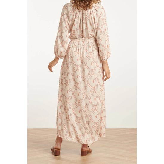 Smashed Lemon 25042 lichte maxi jurk met v-halsaztec print-nude tinten | - Image 6