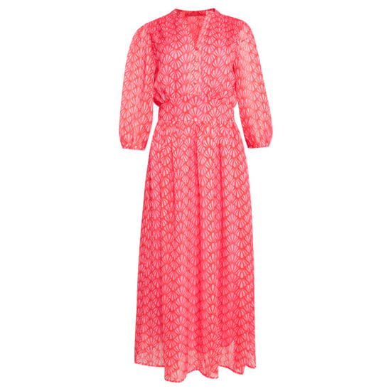 Smashed Lemon 25050 elegante maxi chiffon jurk met schelpprint | - Image 2