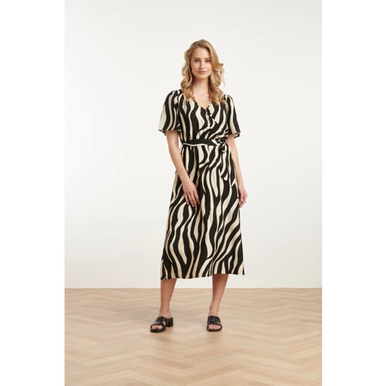 Smashed Lemon 25077 midi jurk met zebrastijl print | - Image 2