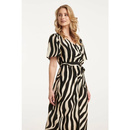 Smashed Lemon 25077 midi jurk met zebrastijl print | - Image 4